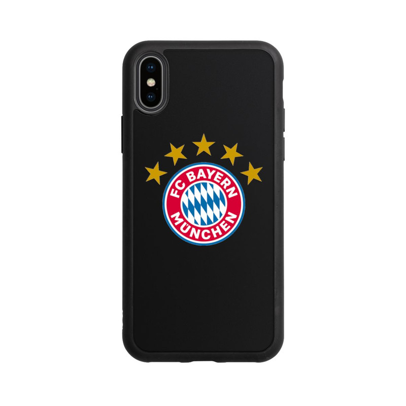 iPhone Xs Base Case FCB Logo mit Sterne - ohne Hintergrund