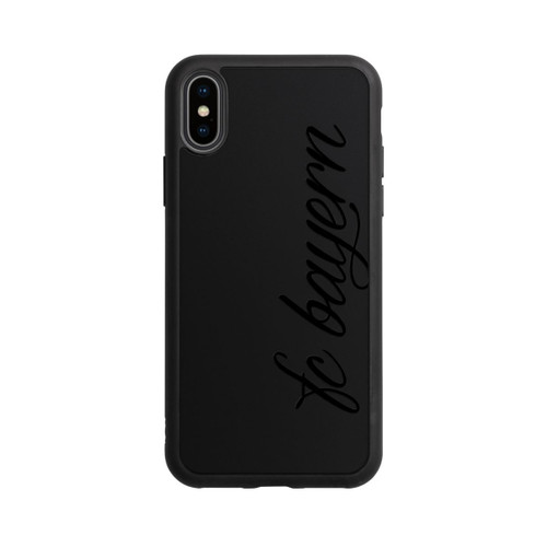 Apple iPhone Xs Base Case Schwarzes FCB Girlmotiv - ohne Hintergrund