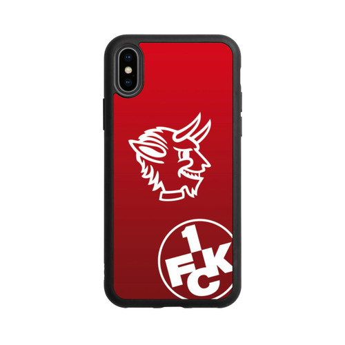 Apple iPhone Xs Base Case Teufelskopf FCK auf Rot