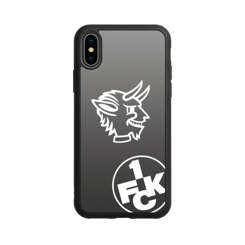 Apple iPhone Xs Base Case Teufelskopf FCK auf Schwarz