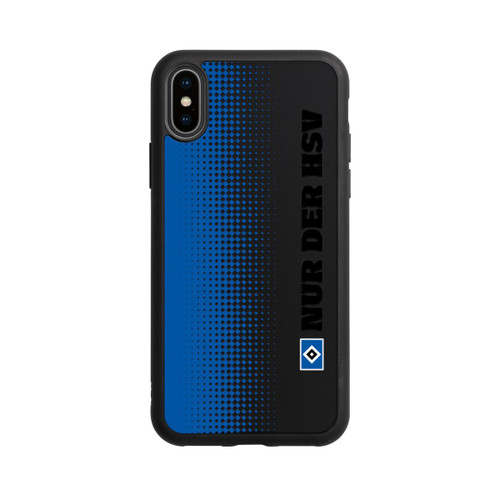 Apple iPhone Xs Base Case Nur der HSV - Rautenraster Blau - ohne Hintergrund