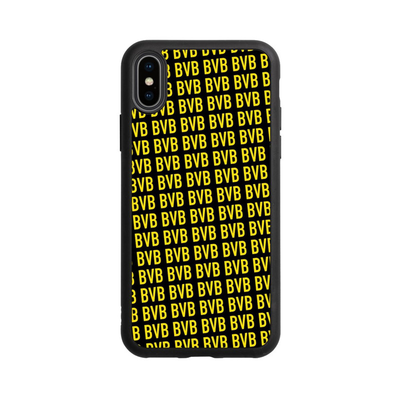 iPhone Xs Base Case BVB BVB BVB - Schwarz