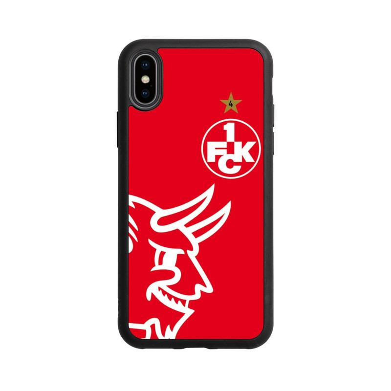 iPhone Xs Base Case Heimtrikot - 1.FCK rot