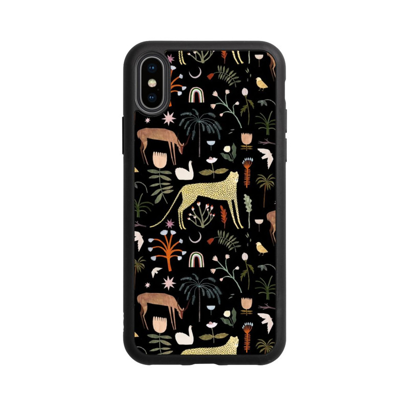 iPhone Xs Base Case Wilde Gartenbuchstaben von Léa Le Pivert
