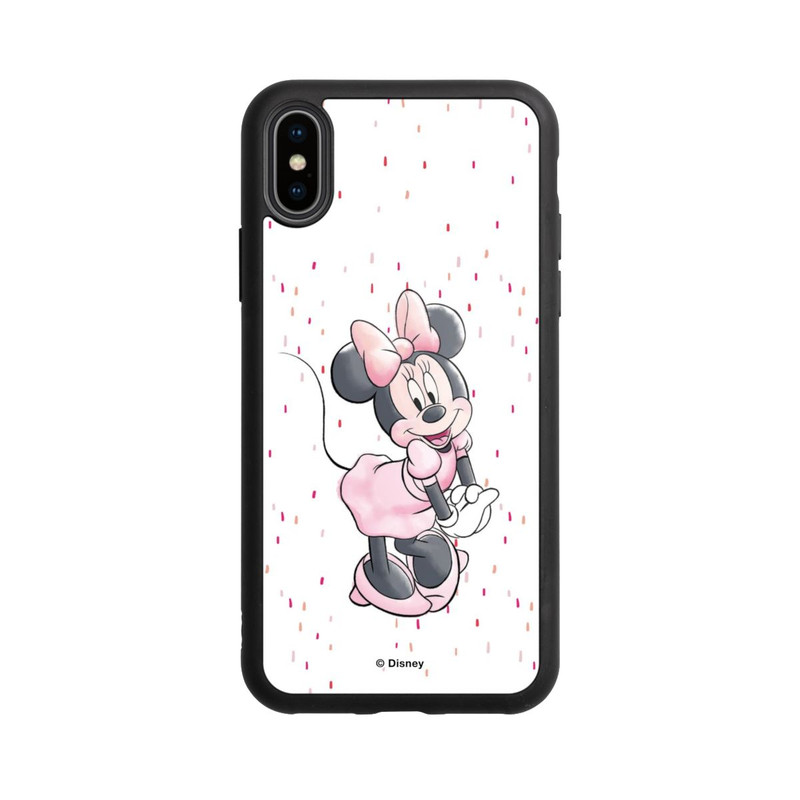 iPhone Xs Base Case Minnie Watercolour Dots