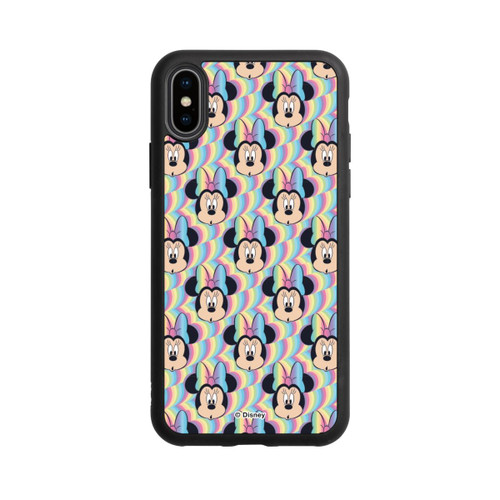 Apple iPhone Xs Base Case Minnie Rainbow Faces