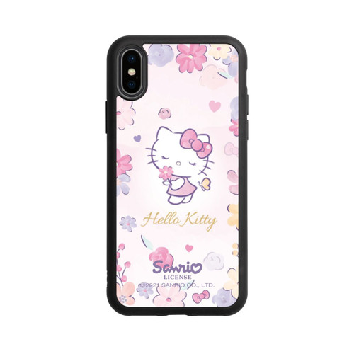 Apple iPhone Xs Base Case Hallo Kitty Blume
