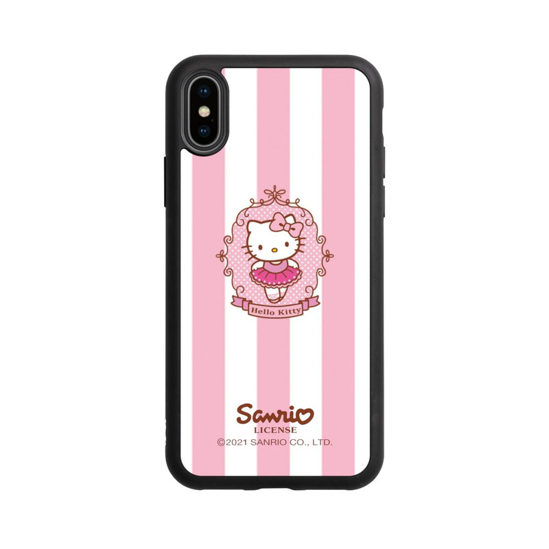 iPhone Xs Base Case Hello Kitty Ballerina-Streifen