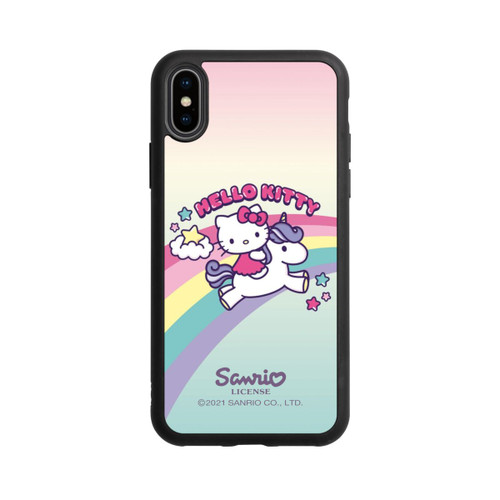 Apple iPhone Xs Base Case Hello Kitty Regenbogen 