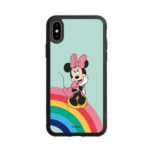 Apple iPhone Xs Base Case Minnie Regenbogen Portrait