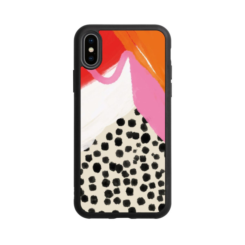 iPhone Xs Base Case Crazy Life Art 03