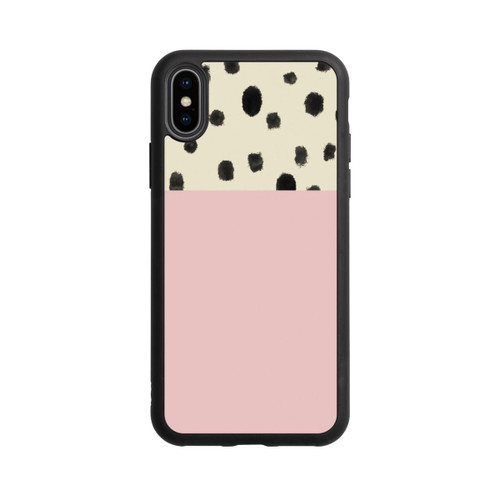Apple iPhone Xs Base Case Punkte und Rosa