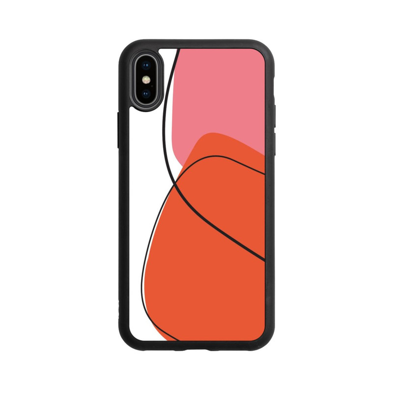 iPhone Xs Base Case Meine orangefarbene Kunst