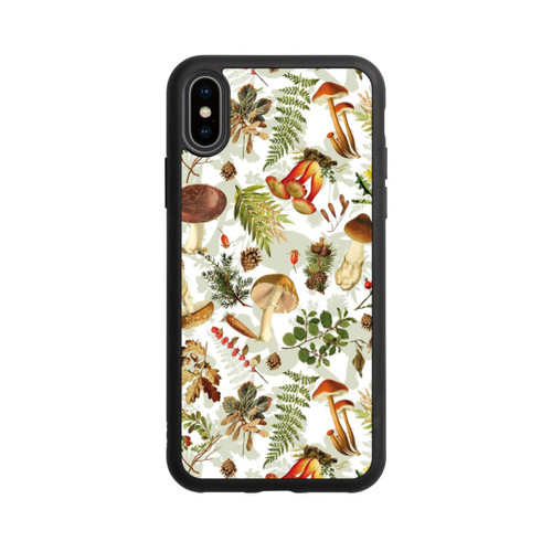 Apple iPhone Xs Base Case Pilzmuster Weiß