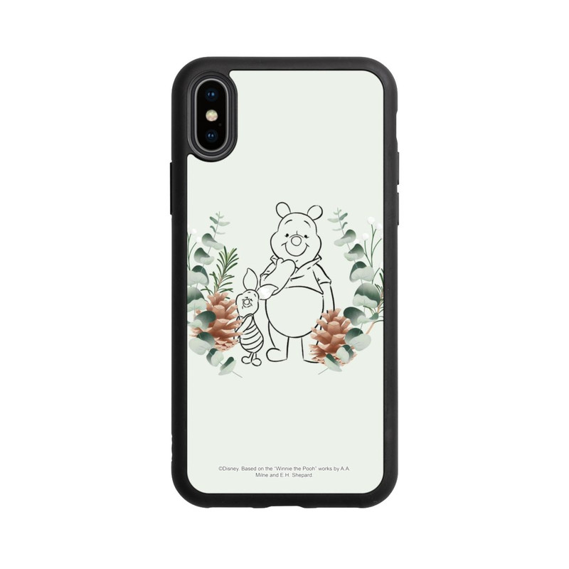 iPhone Xs Base Case Grüne Liebe Puuh und Ferkel