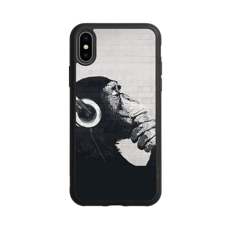 iPhone Xs Base Case Musiker Affe