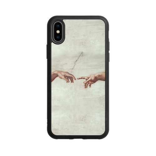 Apple iPhone Xs Base Case Die Hände von Gott und Adam von Michelangelo Buonarroti