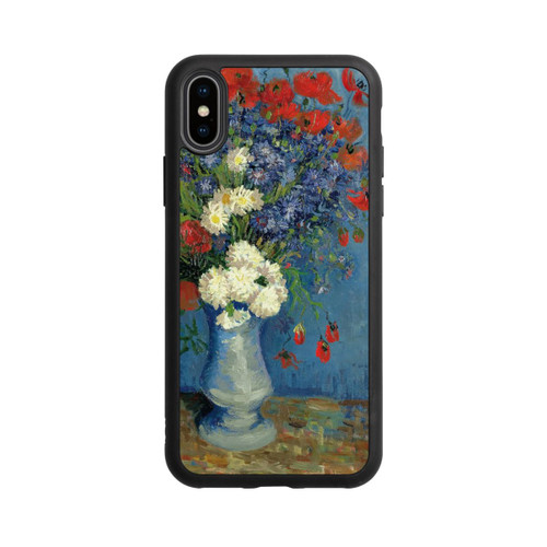 Apple iPhone Xs Base Case Stillleben Vase mit Kornblumen und Mohnblumen von Vincent Van Gogh