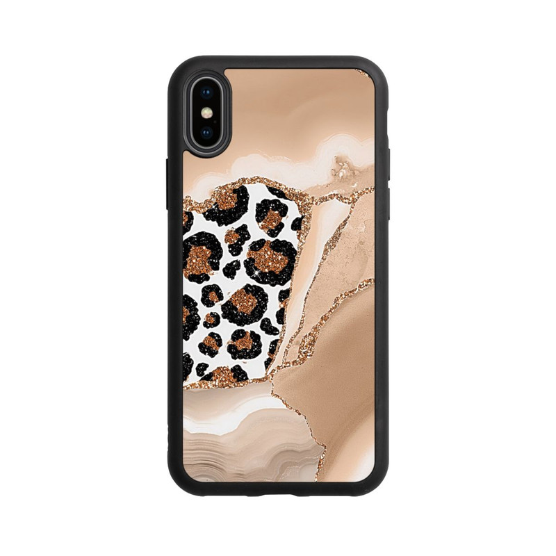 iPhone Xs Base Case  Muster und Texturen Hellgold