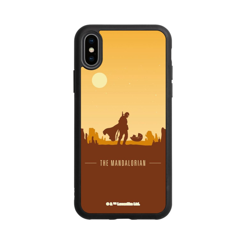 iPhone Xs Base Case  Mandalorian Silhouette