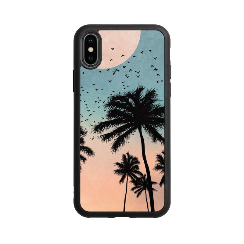 iPhone Xs Base Case Sonnenaufgang Palmen