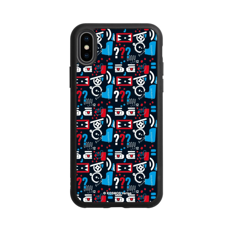 iPhone Xs Base Case Drei Fragezeichen Wildes Muster