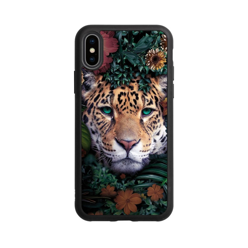 iPhone Xs Base Case Jaguar im Dschunglegrün