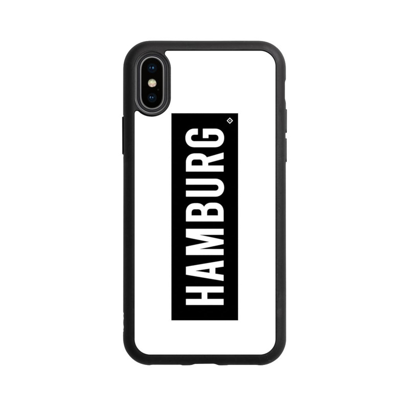 iPhone Xs Base Case HSV Hamburg Schwarz Weiss