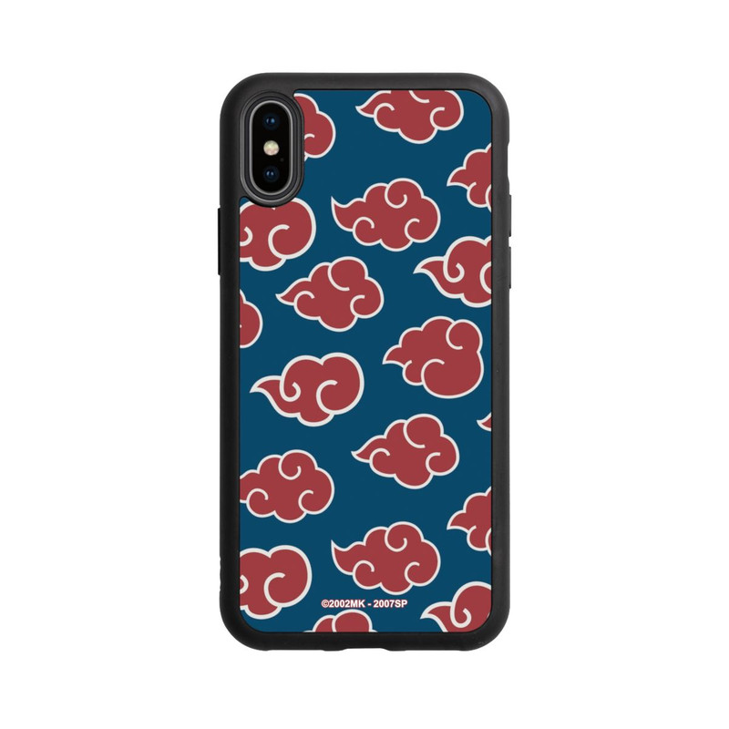 iPhone Xs Base Case Akatsuki Pattern Blue