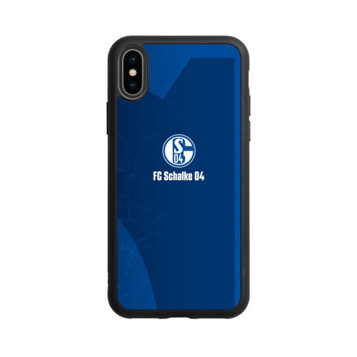 Apple iPhone Xs Base Case Schalke 04 Blauer Hintergrund Mit Logo
