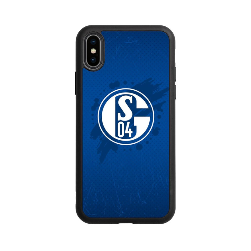 iPhone Xs Base Case Schalke 04 Farbe Fleck Blau