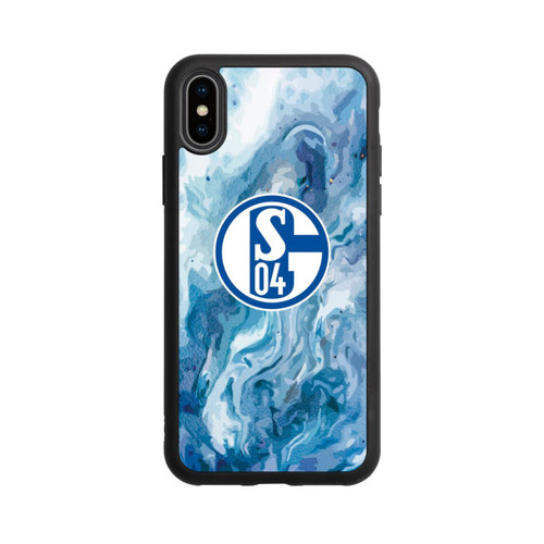 Apple iPhone Xs Base Case Schalke 04 Flüssig Blau