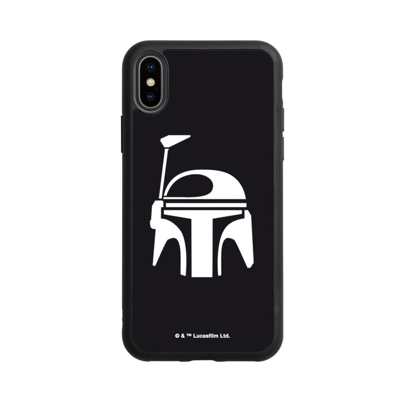 iPhone Xs Base Case Boba Fett Helm Schwarz