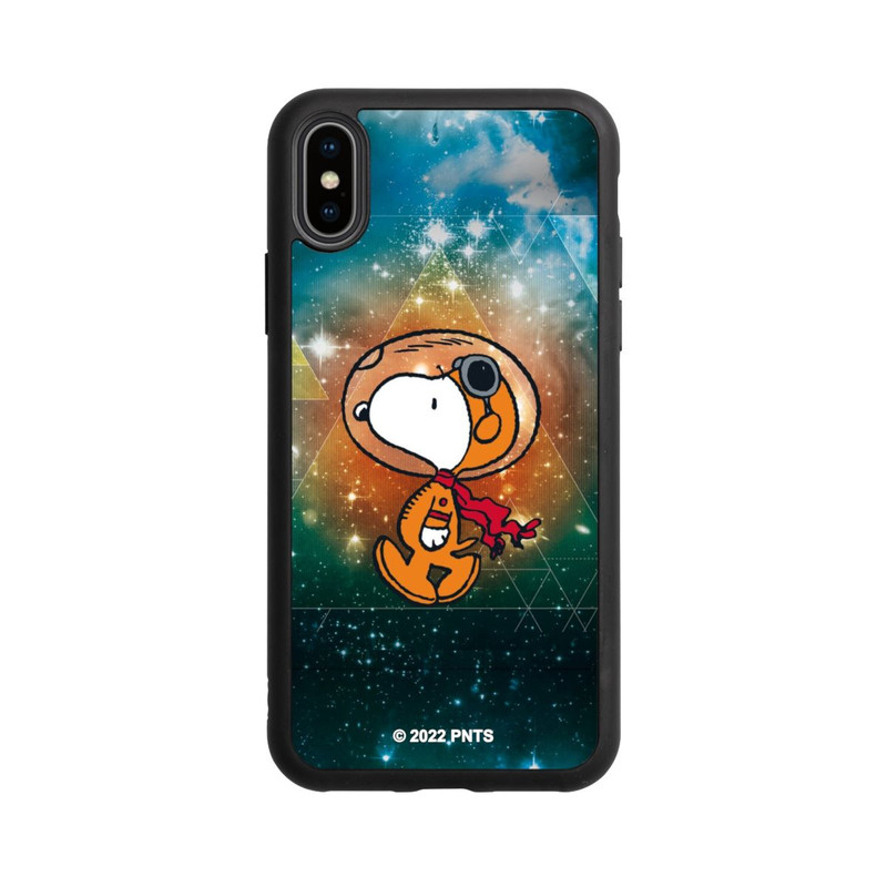 iPhone Xs Base Case Snoopy Weltraumreisender Grün