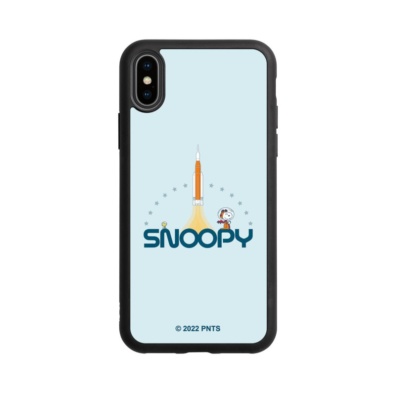 iPhone Xs Base Case Snoopy Weltraum Traveller Rakete