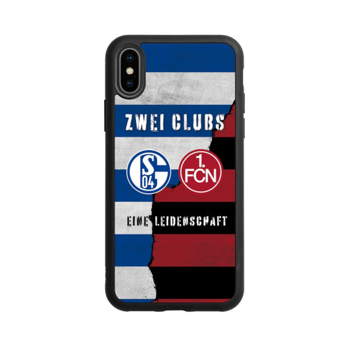 Apple iPhone Xs Base Case Fanfreundschaft Schalke x Nürnberg