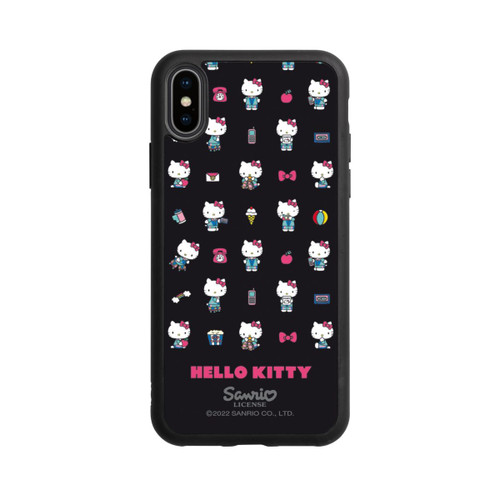Apple iPhone Xs Base Case Hello Kitty 90s Schwarz