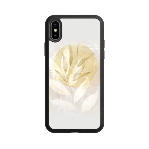 Apple iPhone Xs Base Case Boho Gold Blumen Kunst
