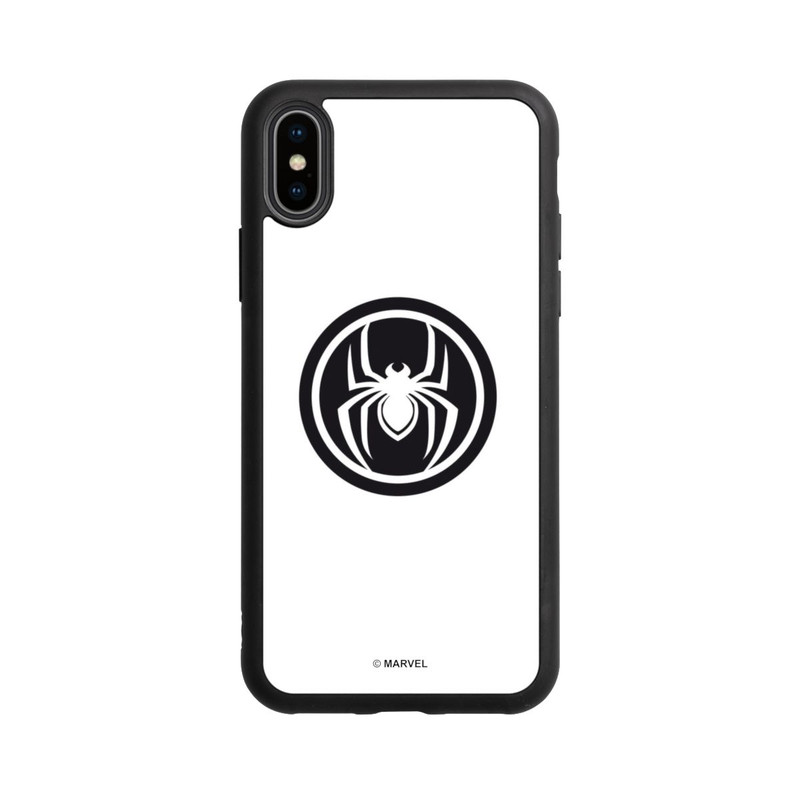 iPhone Xs Base Case Spider-Man Logo White