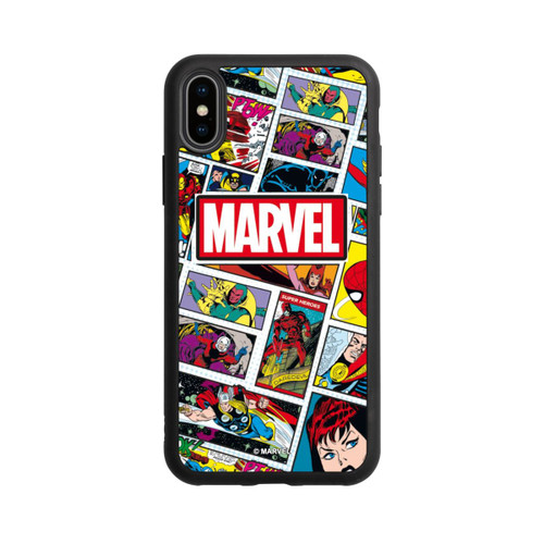 Apple iPhone Xs Base Case Marvel Comic Pattern