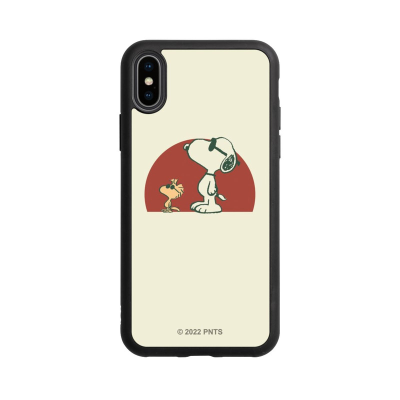 iPhone Xs Base Case Snoopy Woodstock weit draußen