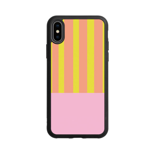 Apple iPhone Xs Base Case Neonfarbige Streifen