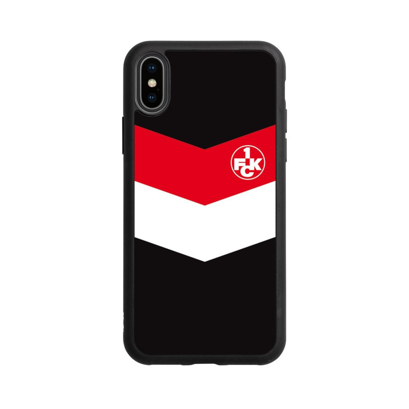 iPhone Xs Base Case 1.FCK Blockstreifen Design