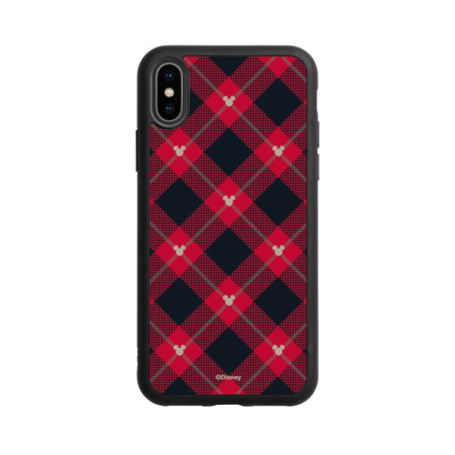 Apple iPhone Xs Base Case Mickey Weihnachtsmuster Rot
