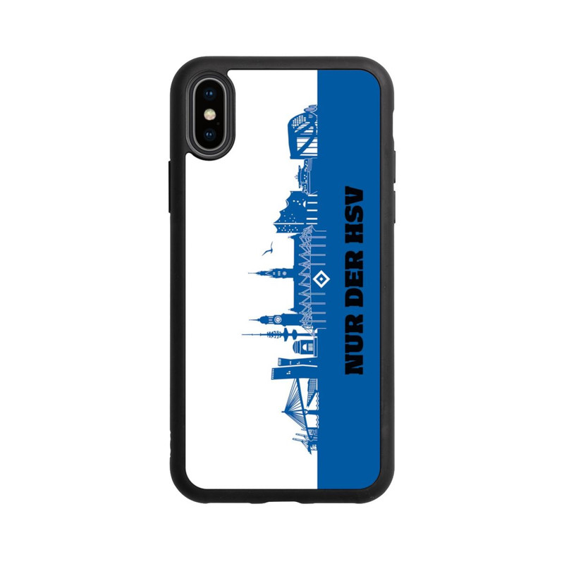 iPhone Xs Base Case HSV Skyline Blau Weiß