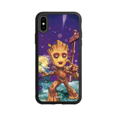 Apple iPhone Xs Base Case Baby Groot Galaxy Touch