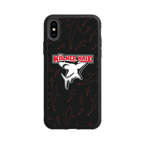 Apple iPhone Xs Base Case Haie Muster Rot