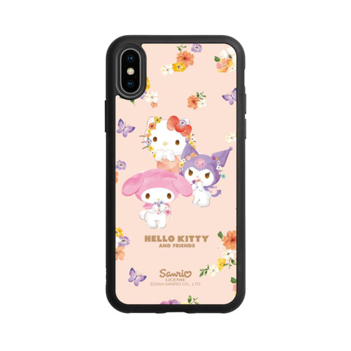 Apple iPhone Xs Base Case Hello Kitty Frühlingsblumen