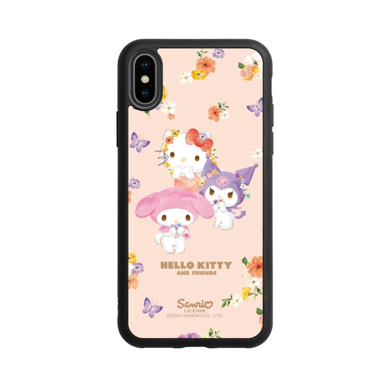 iPhone Xs Base Case Hello Kitty Frühlingsblumen