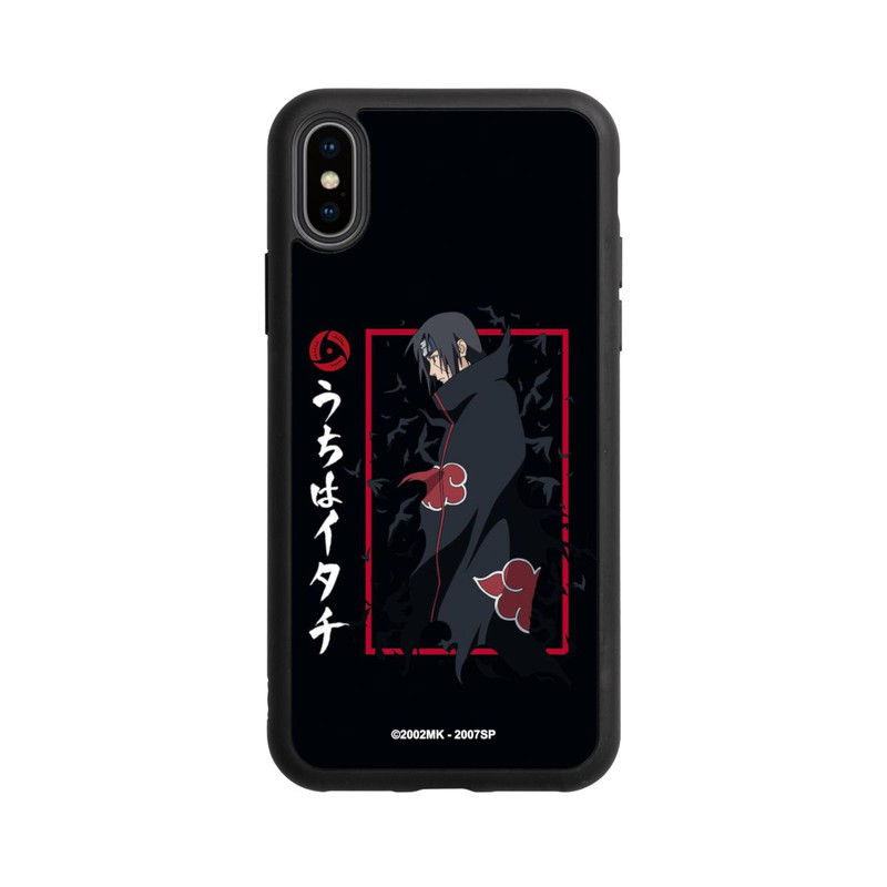 iPhone Xs Base Case Itachi Krähen Schwarz